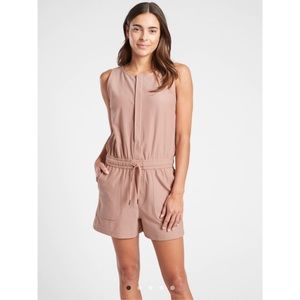 Athleta Farallon Romper In Mocha Latte Size S